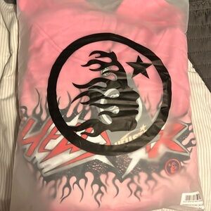 Hellstar Brainwashed Without Brain Hoodie pink